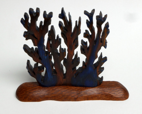 Coral carving in Bluebell Frogwood